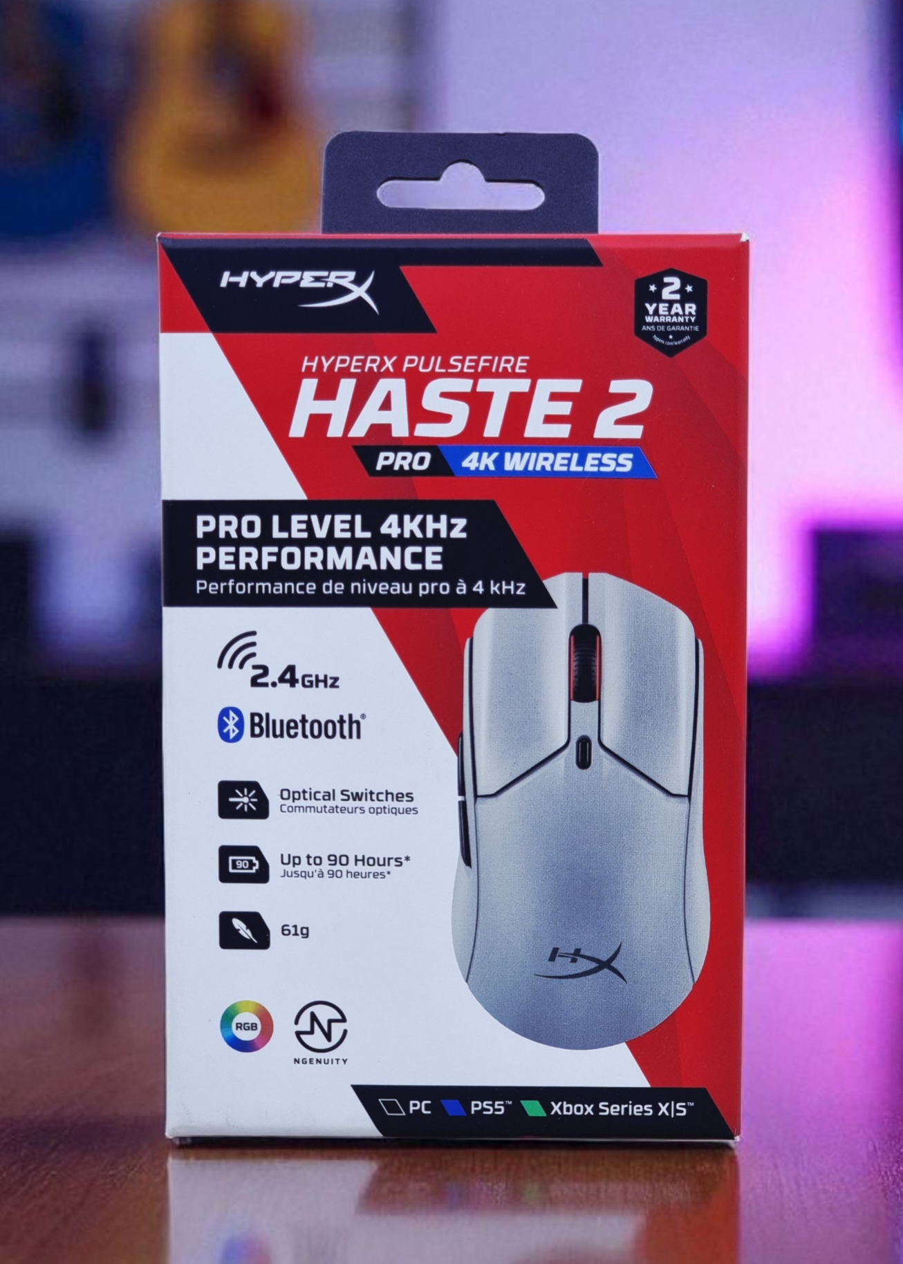 HYPERX PULSEFIRE HASTE 2 PRO 4K WIRELESS