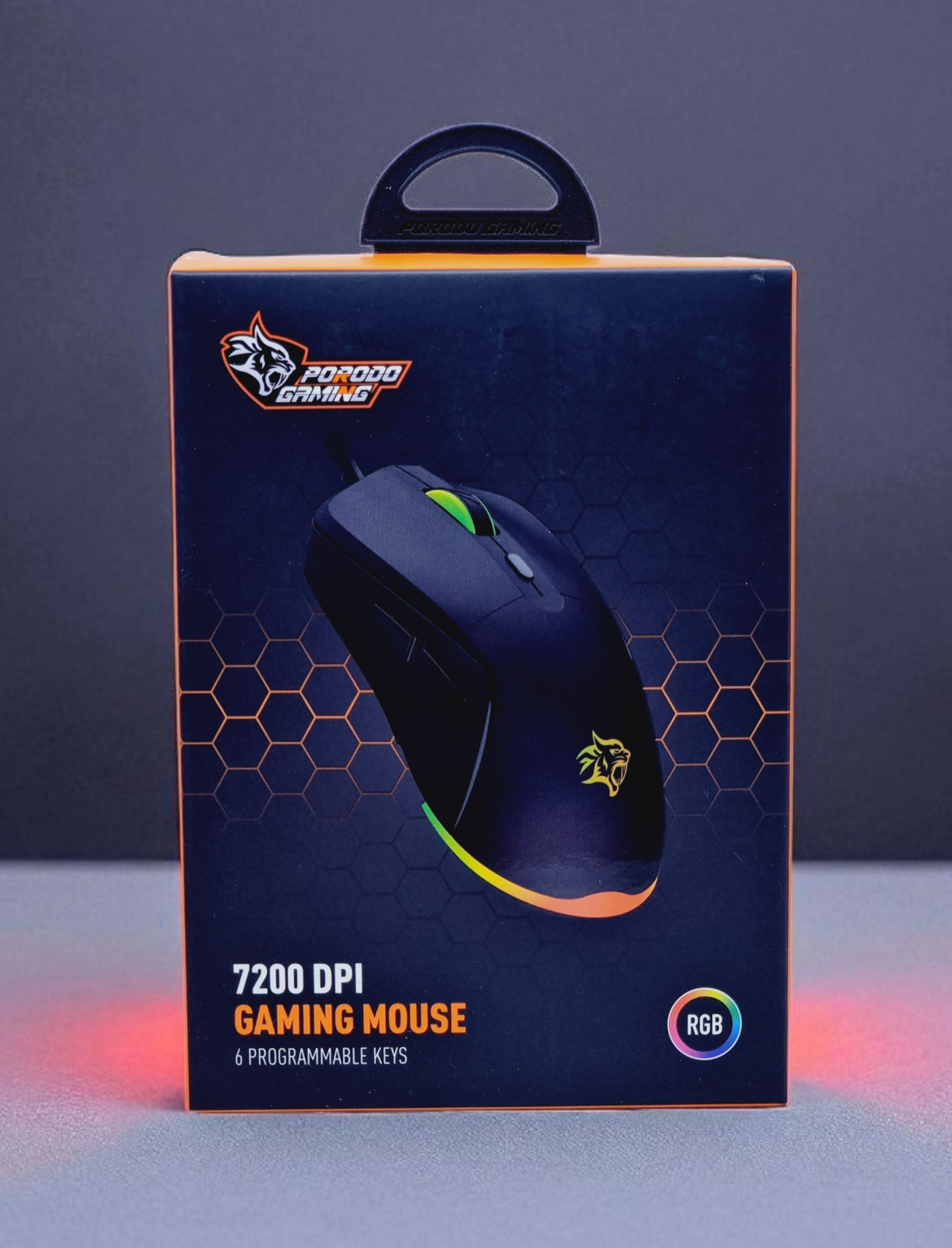PORODO GAMING 7200 DPI RGB GAMING MOUSE