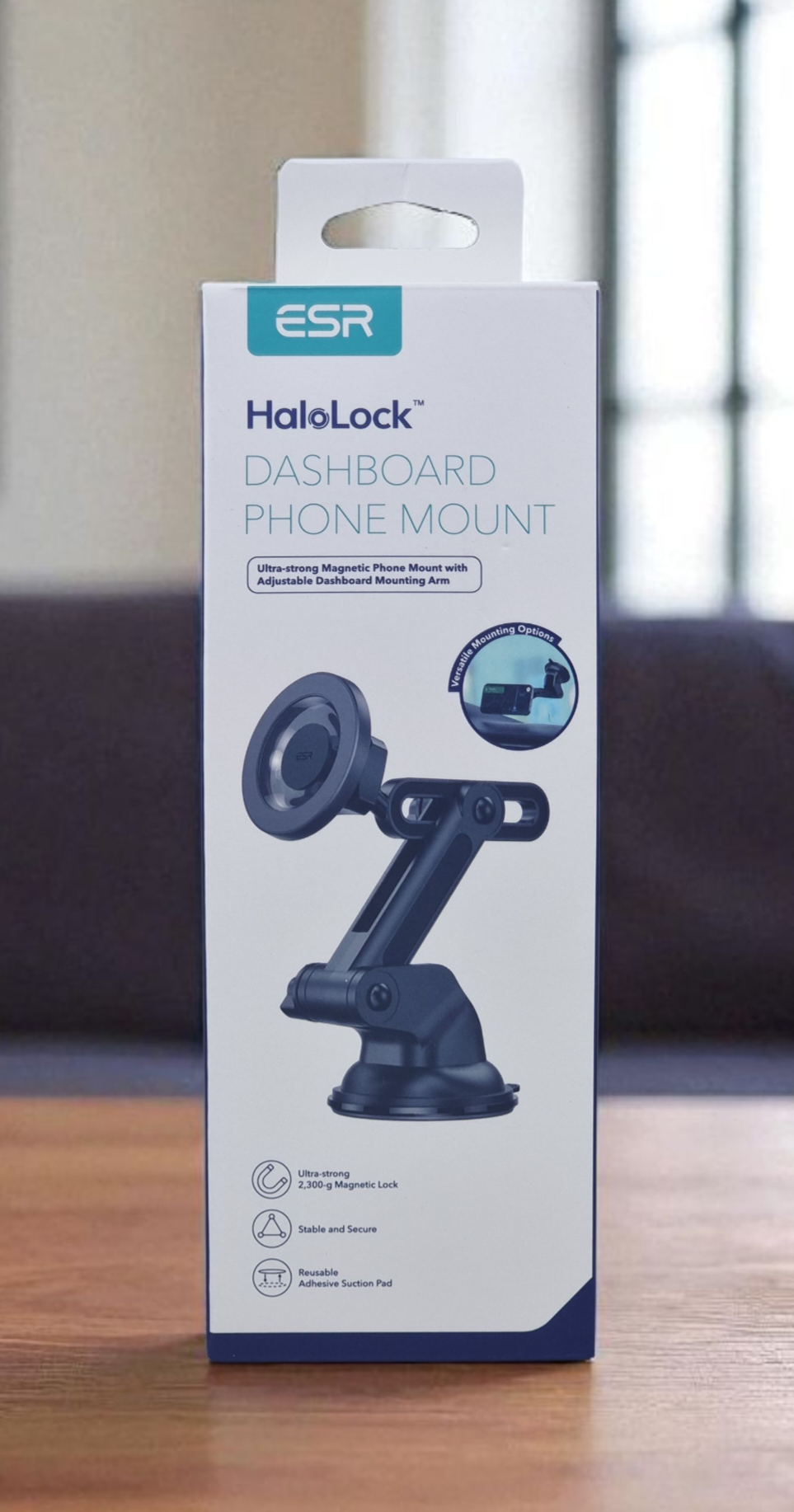 ESR HALOLOCK DASHBOARD PHONE MOUNT BLACK WITH MAGNETIC