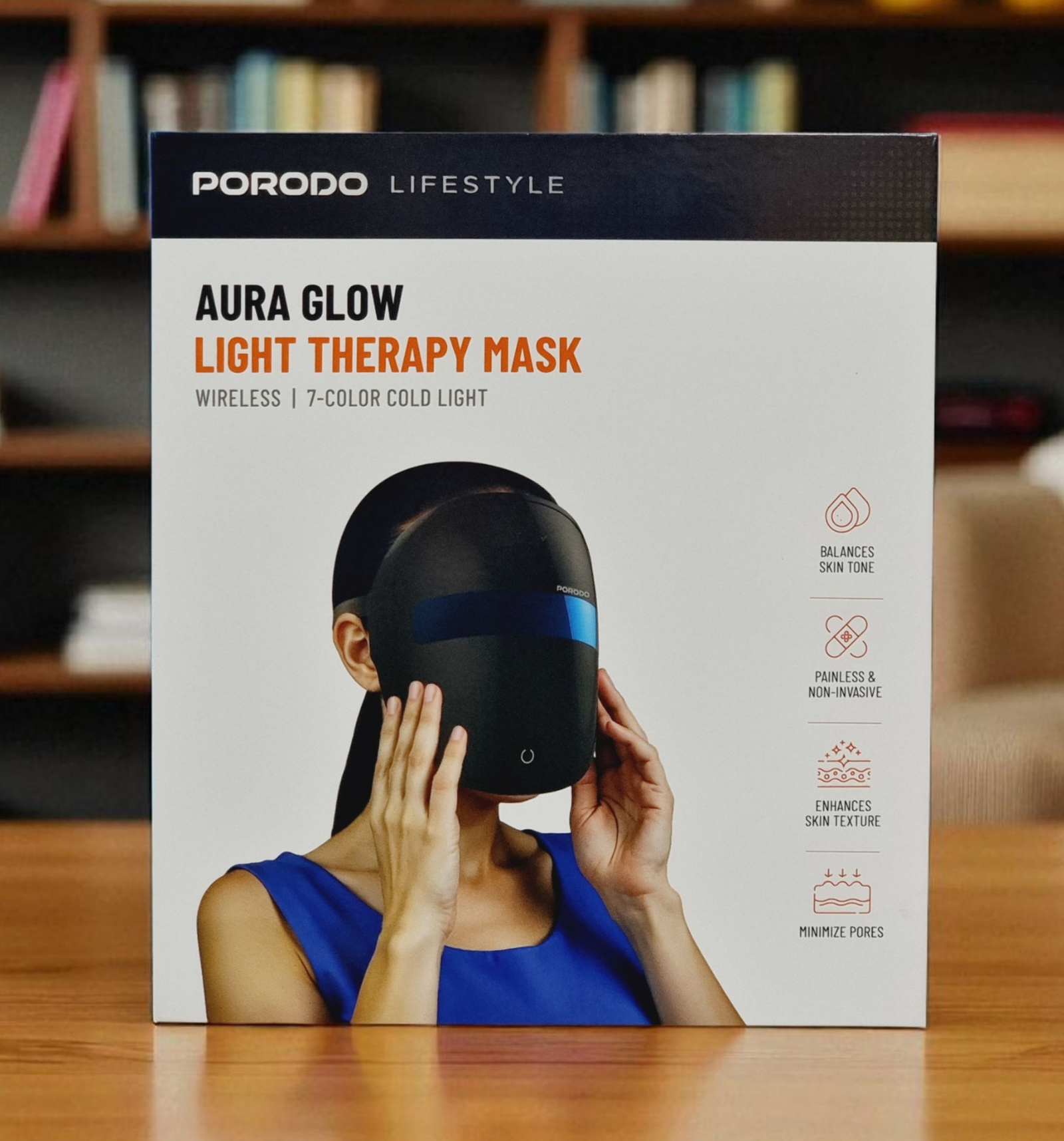 PORODO LIFESTYLE AURA GLOW LIGHT THERAPY MASK