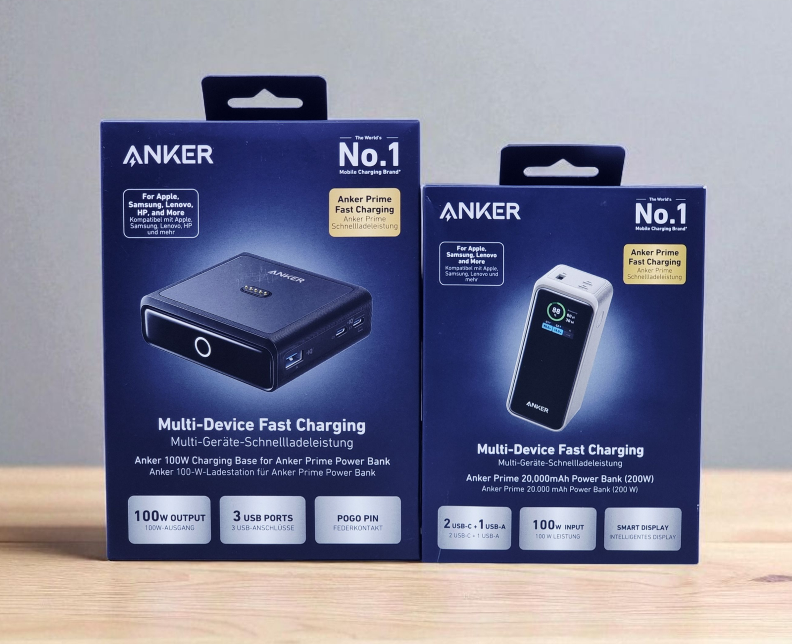 ANKER PRIME 20000MAH POWER BANK 200W WITH 100W CHARGING STAND