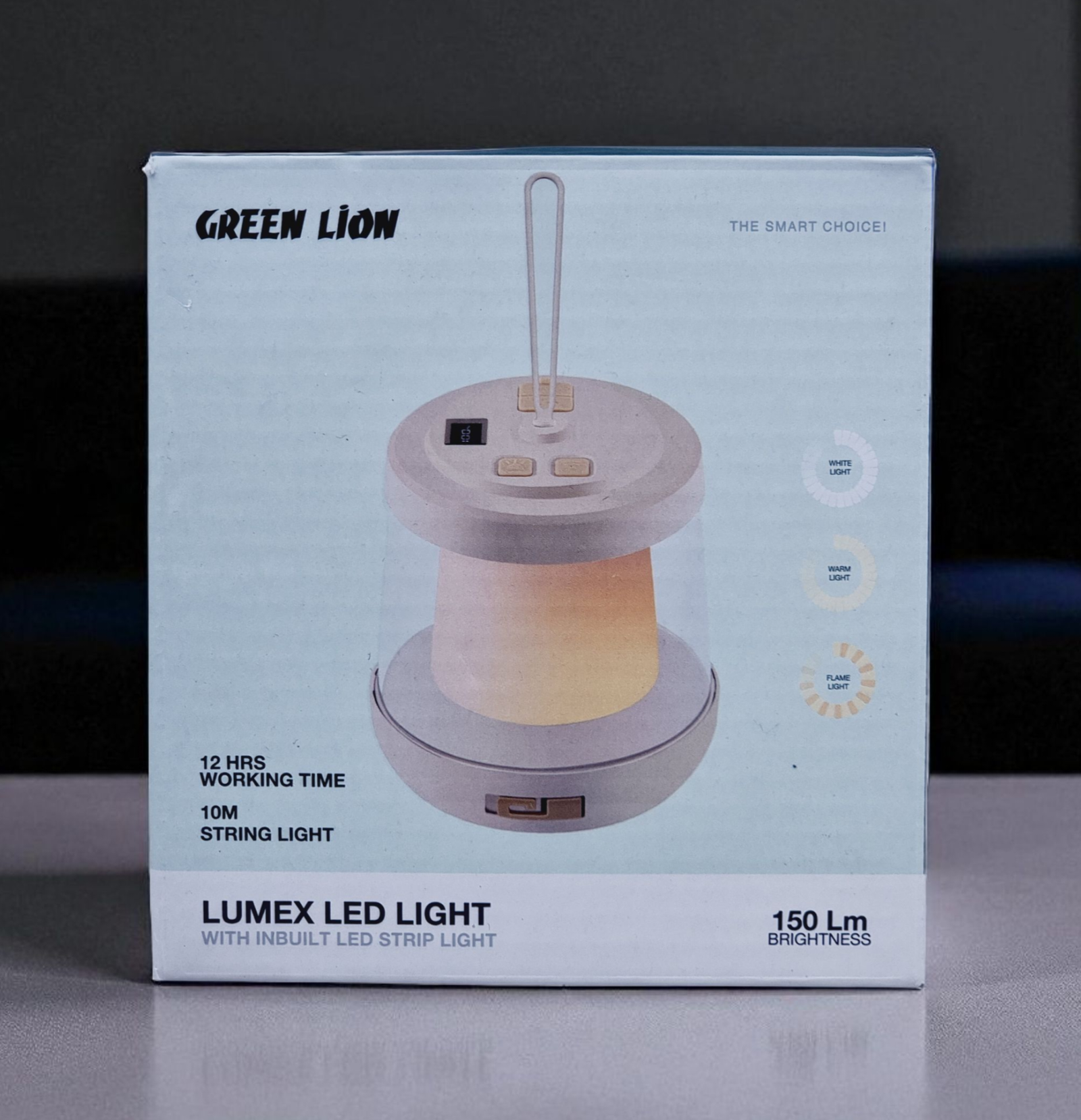 GREEN LION LUMEX LED LIGHT WITH INBUILT LED STRIP LIGHT
