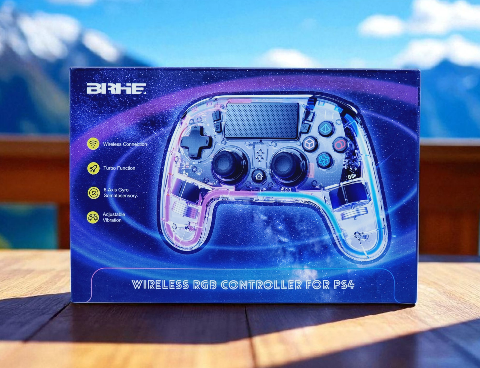 BRHE PS4 WIRELESS RGB CONTROLLER